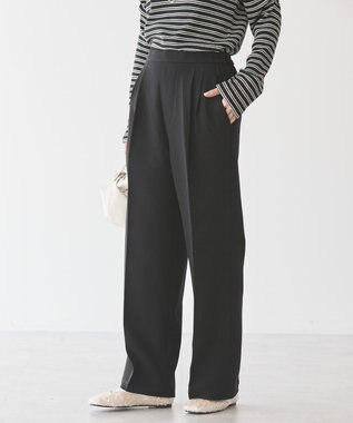 AMERICAN HOLIC 美・美・美Ｗクロスストレッチスラックスパンツ Black