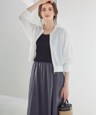 23区 【SLOW/一部店舗限定】ブライトヴィンテージクロス スカート グレー系
