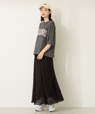 AMERICAN HOLIC アソートロゴルーズドルマンプルオーバー Charcoal Gray