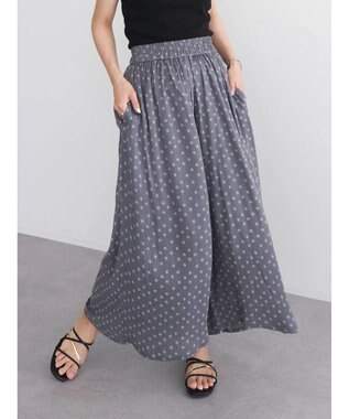 Green Parks レーヨンクレープスカーチョ Dot