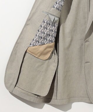 JOSEPH ABBOUD 【清涼/ストレッチ】ストレッチリネンシャンブレー ジャケット ベージュ系