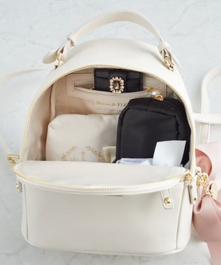 Maison de FLEUR リボンMリュック Ivory