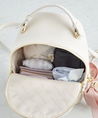 Maison de FLEUR リボンMリュック Ivory