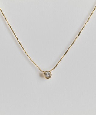 Phoebe 〈オンワード限定セット〉ラッキーホースシューピアス×シャインベゼルセッティングネックレス ゴールド