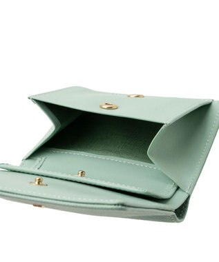 LANVIN en Bleu リュクサンブール 二つ折りコンパクト財布 ミント