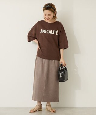 AMERICAN HOLIC アソートロゴルーズドルマンプルオーバー Brown