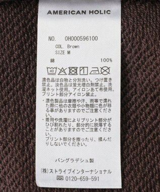 AMERICAN HOLIC アソートロゴルーズドルマンプルオーバー Brown