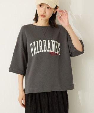 AMERICAN HOLIC アソートロゴルーズドルマンプルオーバー Charcoal Gray