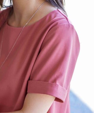 Tiaclasse 【洗える】ギャザーヘムフレアワンピース ピンク