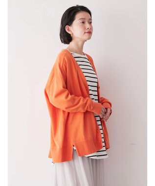 AMERICAN HOLIC ＵＶカットミディニットカーディガン Orange