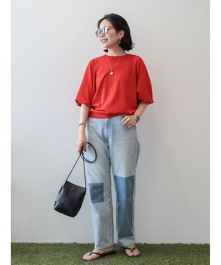 AMERICAN HOLIC ドルマンハイゲージニットプルオーバー Red