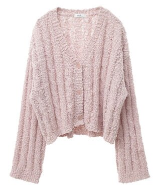 earth music&ecology ポコポコケーブルカーディガン