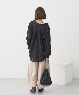 earth music&ecology 配色レイヤードタンクトップ Brown