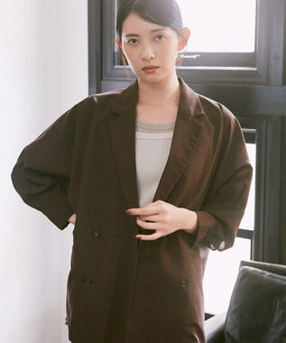 earth music&ecology 配色レイヤードタンクトップ Gray Beige