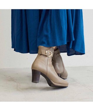 Riz raffinee <Riz raffinee>【2WAY】ベルト付ストームショートブーツ オーク