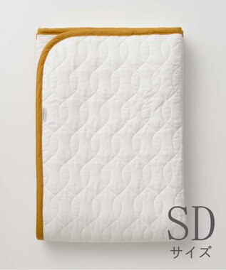 京和晒綿紗 ガーゼ敷パッド  (脱脂綿入り)  4層 セミダブルサイズ(120×210)