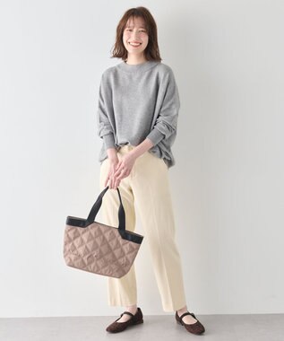 ANY 【6色展開】ムースタッチボクシーニット グレー