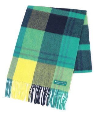 カシミヤ チェック マフラー