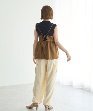 YECCA VECCA ベルテッドカーゴパンツ Ivory