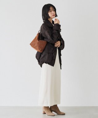 russet ナイロンジャガード2WAYミニショルダーバッグ(CE-1627) Camel/Gray