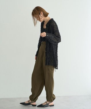 YECCA VECCA ベルテッドカーゴパンツ Khaki