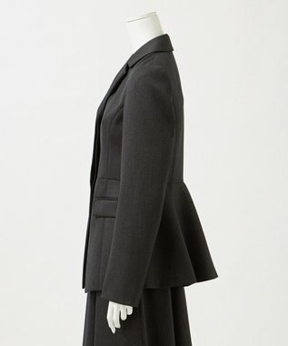 23区 【エステータ】CANONICO カバートクロス ジャケット チャコールグレー