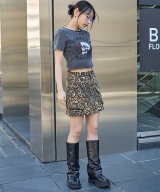 WEGO ヴィンテージウォッシュグラフィックリブT 柄4