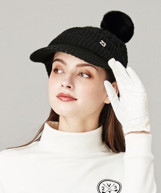 Women 防寒 ツバ付きニット帽 23区golf ファッション通販 公式通販 オンワード クローゼット