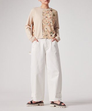 Paul Smith Keepsake プリントコンビ ニット ライトベージュ