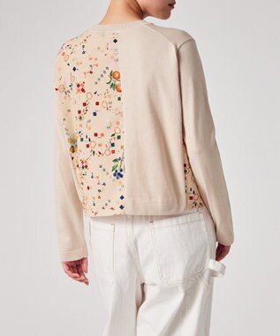 Paul Smith Keepsake プリントコンビ ニット ライトベージュ