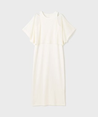GRACE CONTINENTAL メッシュレイヤードワンピース ホワイト