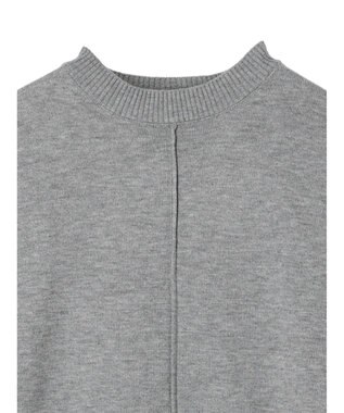 Green Parks もちやわ　ニットチュニック Gray Mixture