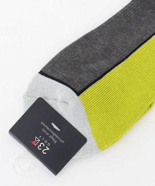 23区GOLF 【MEN】カラーブロックアンクル ライトグレー系