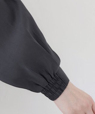 Tiaclasse 【新色追加・洗える】シアーブルゾン チャコールグレー