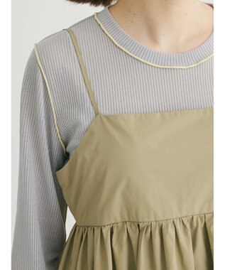 Green Parks ナイロンキャミワンピース Beige