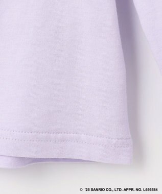 ANY KIDS 【any FAM× リトルツインスターズ 】キキ&ララ ミラクルスパンコール長袖Tシャツ ラベンダー