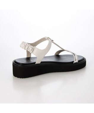 MODE ET JACOMO <MODE ET JACOMO>柔らか厚底ストラップサンダル ホワイト