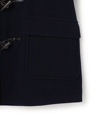 J.PRESS MEN 【J.PRESS ORIGINALS】【UNISEX】Wool Light Melton Short Duffle Coat / Baggy-Fit ネイビー系