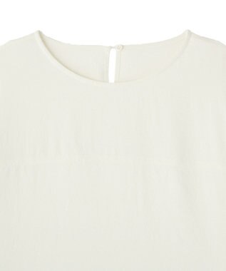 CRAFT STANDARD BOUTIQUE ＜セレモニー＞着脱可能/2WAYフリルカラーブラウス Off White