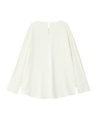 CRAFT STANDARD BOUTIQUE ＜セレモニー＞着脱可能/2WAYフリルカラーブラウス Off White