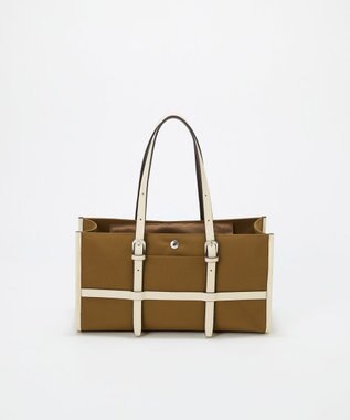 TOPKAPI 【Breath TOPKAPI】FRAME フレーム レザーベルト ワイド ミニ トートバッグ キャメル