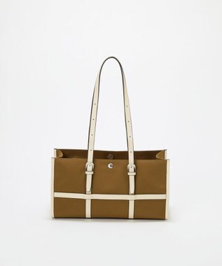 TOPKAPI 【Breath TOPKAPI】FRAME フレーム レザーベルト ワイド ミニ トートバッグ キャメル