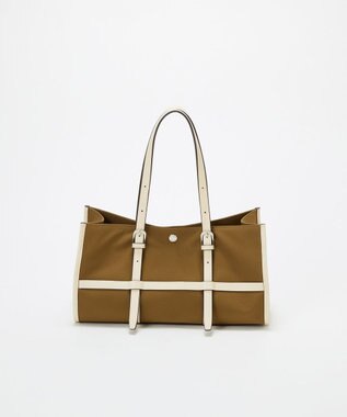 TOPKAPI 【Breath TOPKAPI】FRAME フレーム レザーベルト ワイド ミニ トートバッグ キャメル