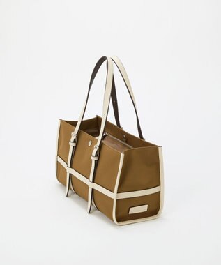 TOPKAPI 【Breath TOPKAPI】FRAME フレーム レザーベルト ワイド ミニ トートバッグ キャメル