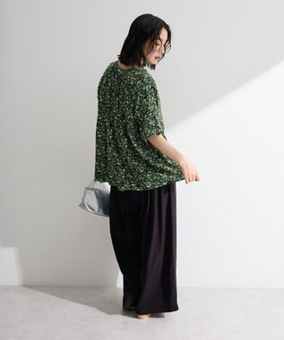 Green Parks 【WEB限定】アソート柄さらっとレーヨンブラウスⅡ Flower