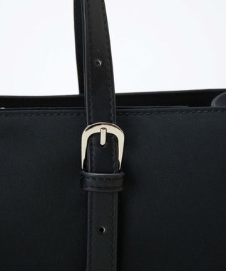 TOPKAPI 【Breath TOPKAPI】FRAME フレーム レザーベルト ワイド ミニ トートバッグ ブラック