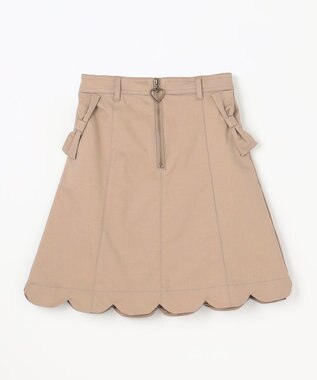 ANY KIDS リボン ポケット スカート ベージュ