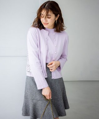 組曲 L 【WEB限定・2SET】バックレースツインセット ライラック系