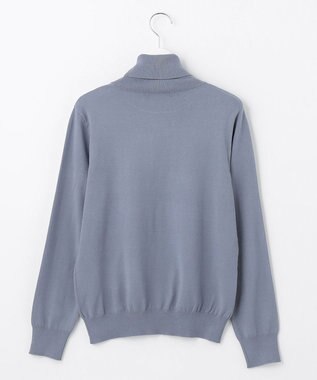 J.PRESS LADIES L 【洗える】PRINCE タートルネック ニット サックスブルー系