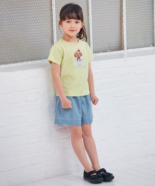 ANY KIDS 裾 スカラップパンツ デニム